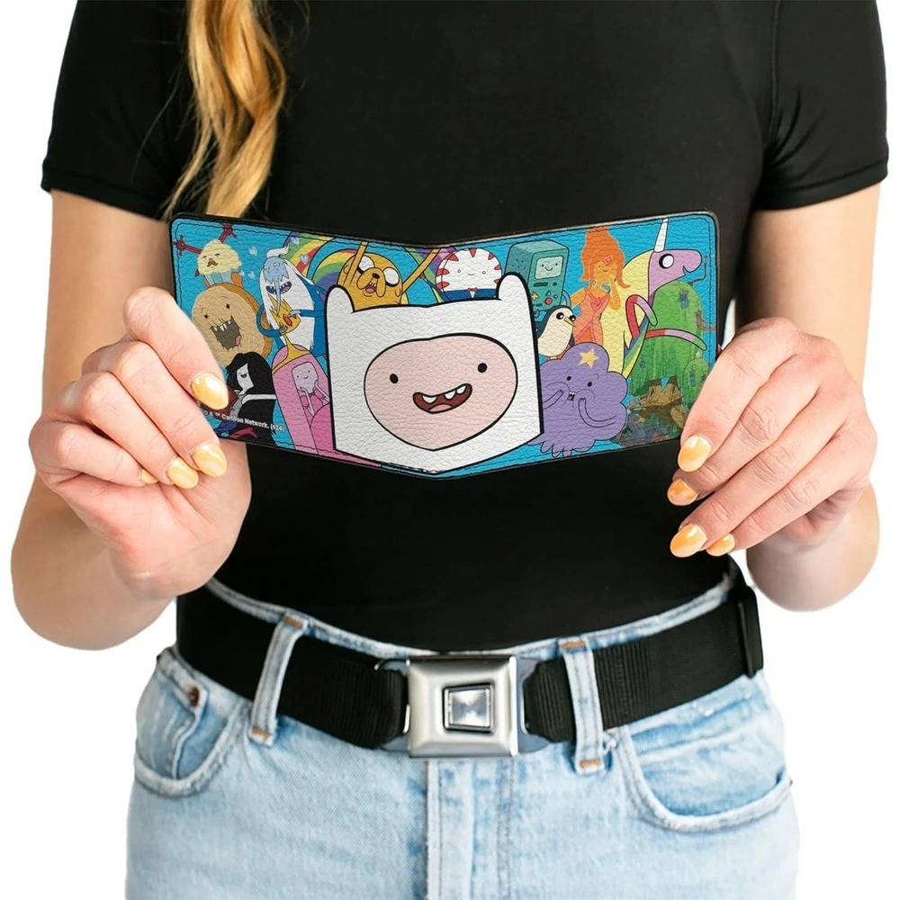 NEW IN CASE BUCKLE DOWN - ADVENTURE TIME BI-FOLD WALLET~OS